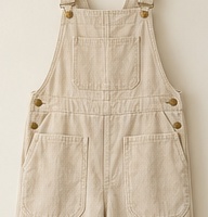 Birchlight Overalls, Warm Ivory, corduroy and pocket detail