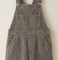 Riverstone Overalls, Stone Gray, corduroy and pocket detail