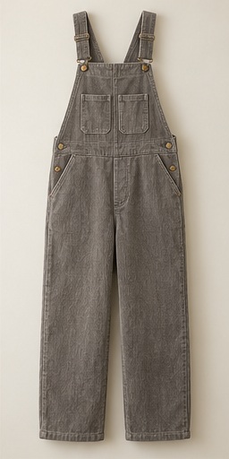 Riverstone Overalls, Stone Gray, front view