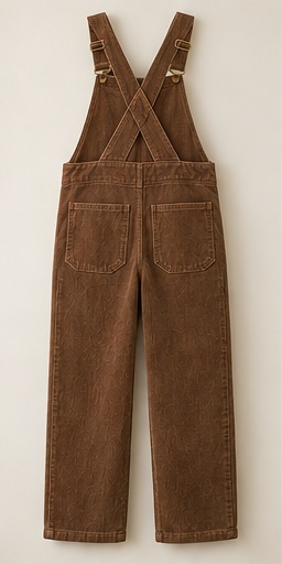 Walnut Trail Overalls, Walnut Brown, back view